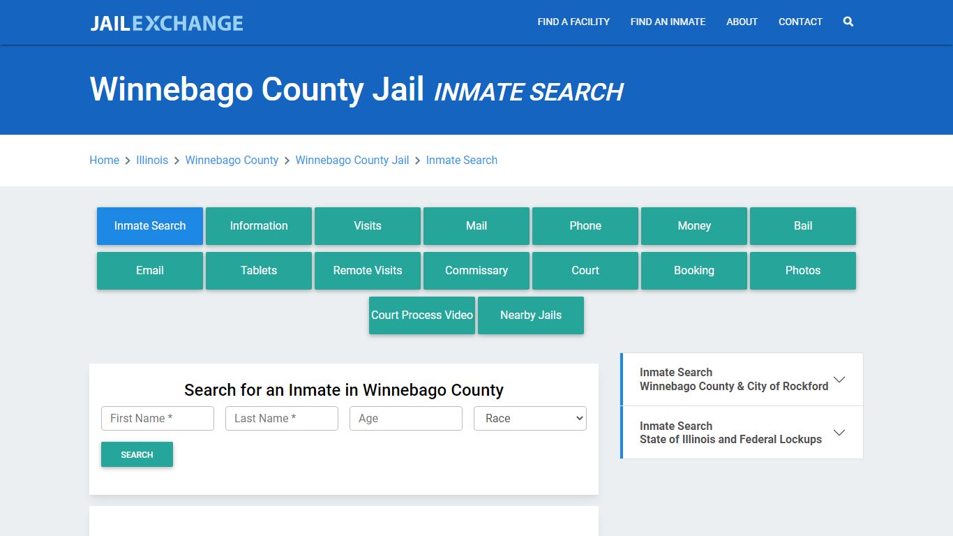 Winnebago County Jail, IL Inmate Search: Roster & Mugshots